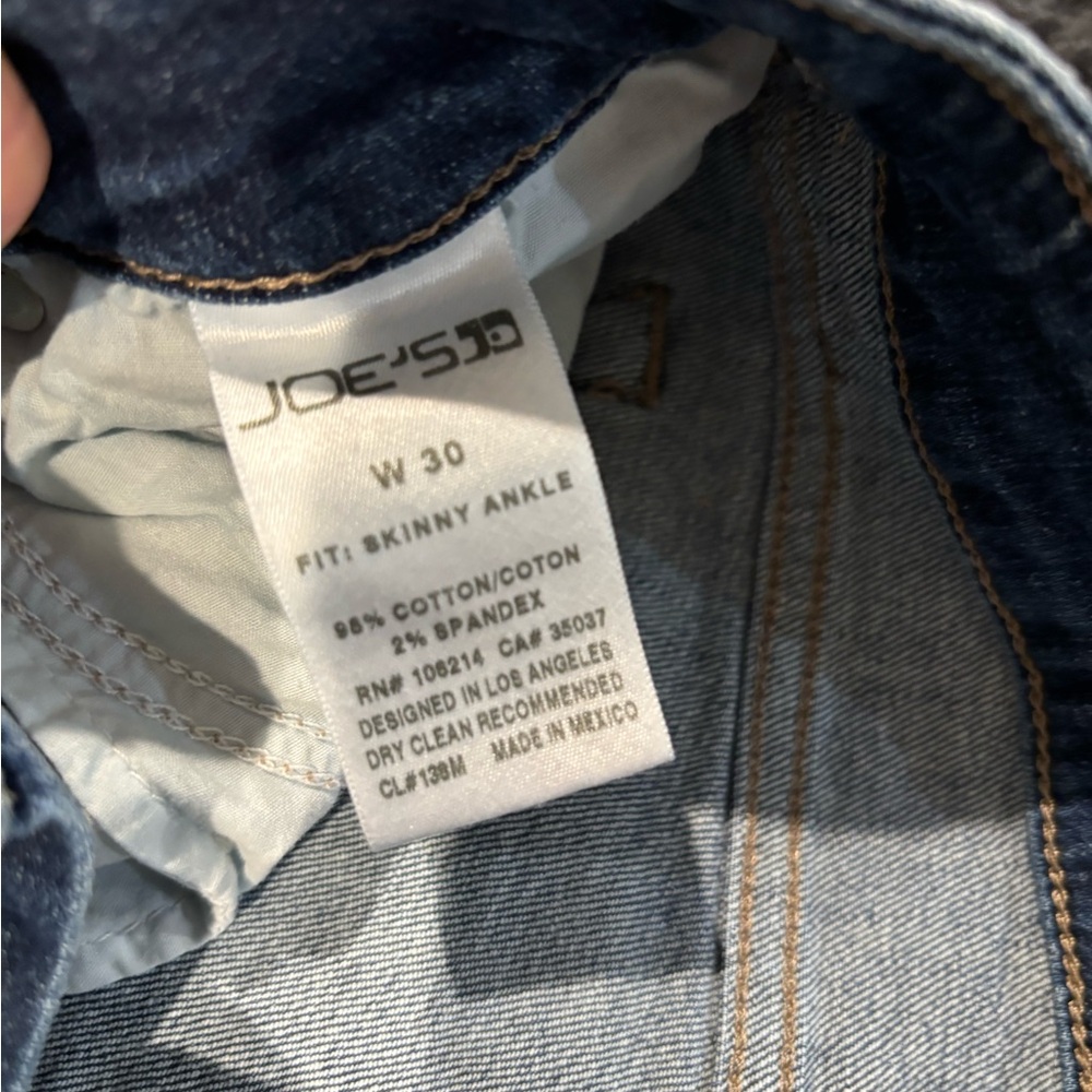 Joe's Jeans Indigo Skinny Ankle Jeans